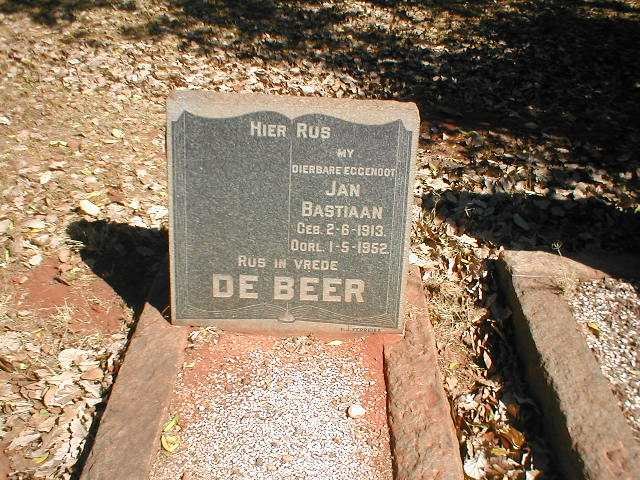 BEER Jan Bastiaan, de 1913-1952