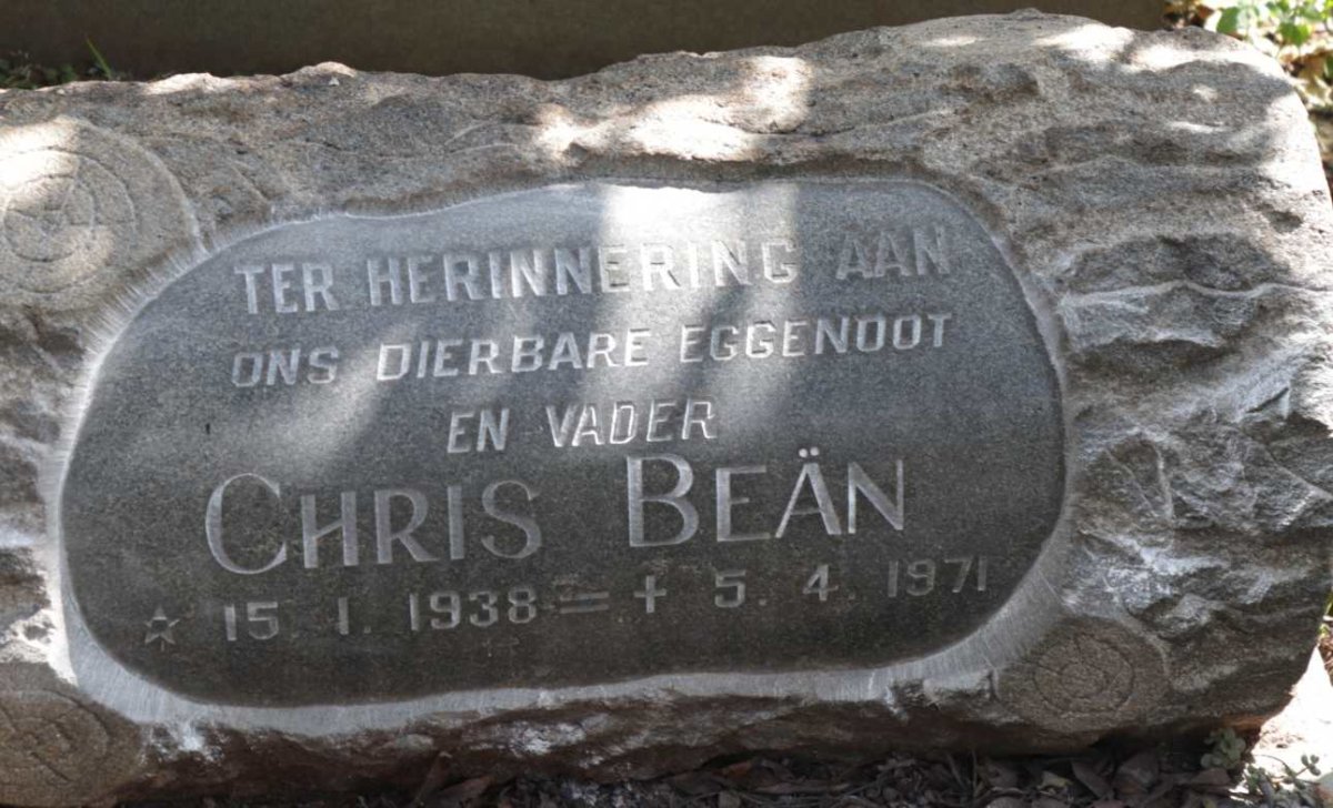 BEAN Chris 1938-1971