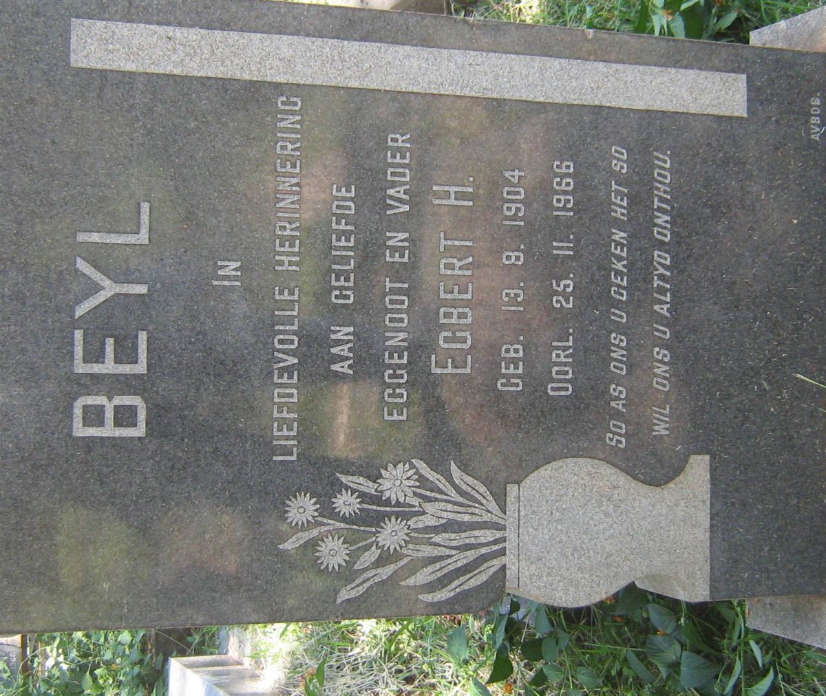 BEYL Egbert H. 1904-1966
