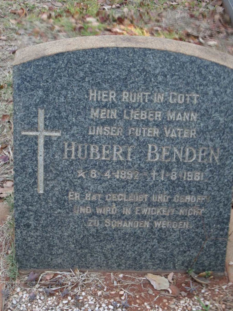 BENDEN Hubert 1892-1961