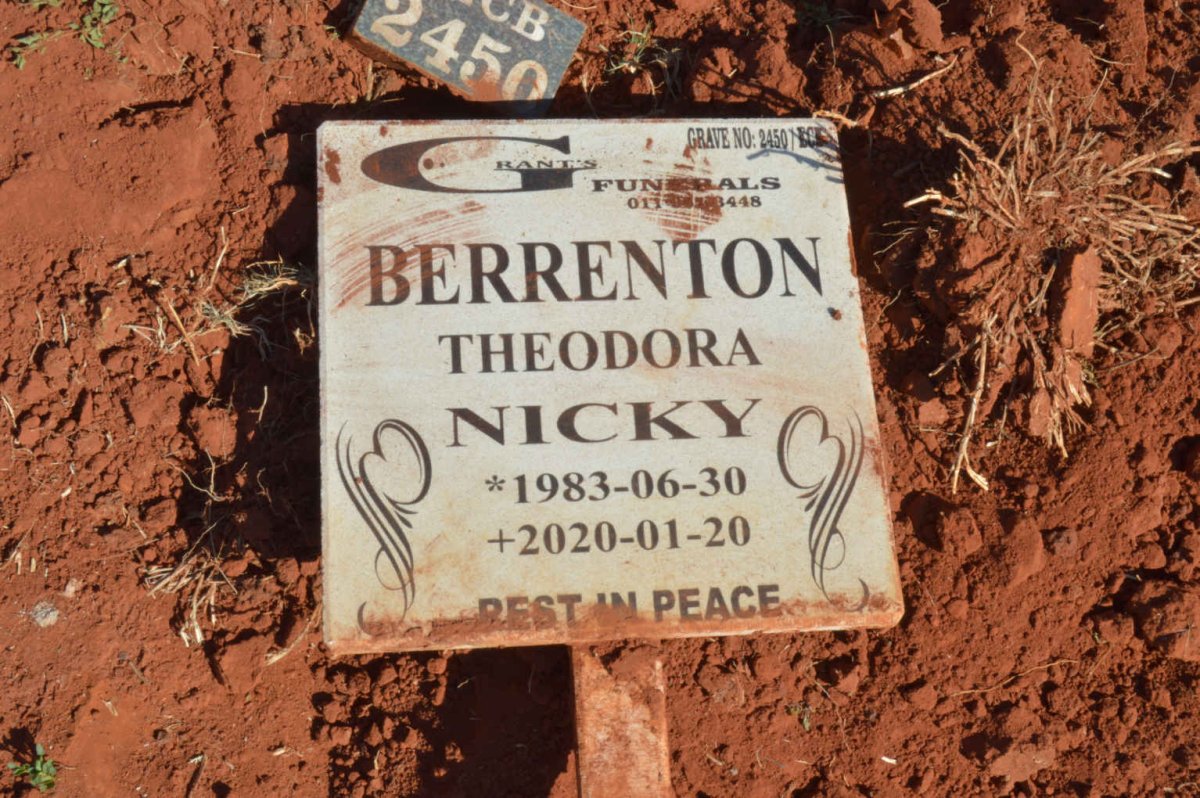 BERRENTON Theodora Nicky 1983-2020