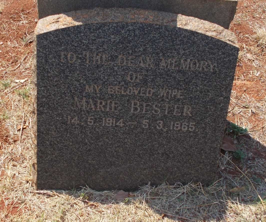 BESTER Marie 1914-1965