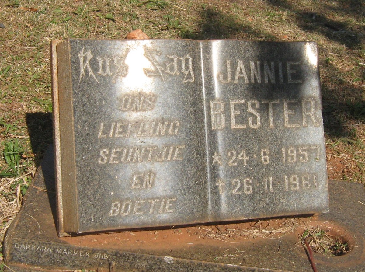 BESTER Jannie 1957-1961