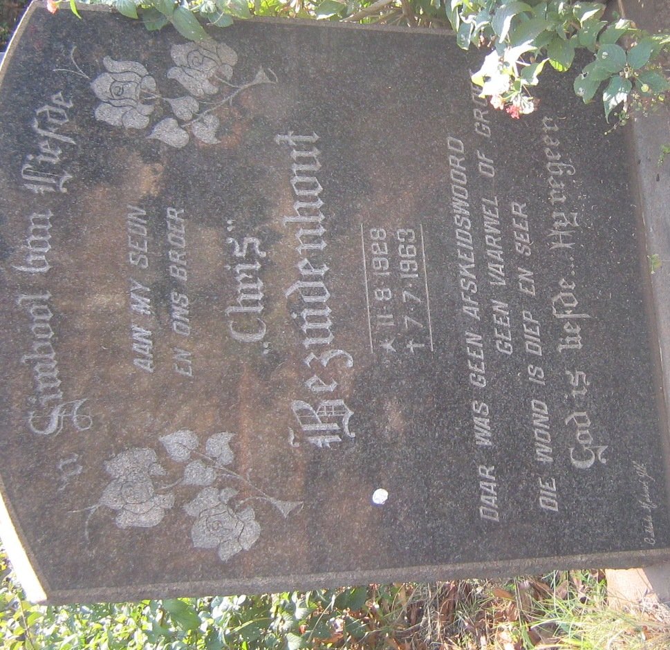 BEZUIDENHOUT Chris 1928-1963