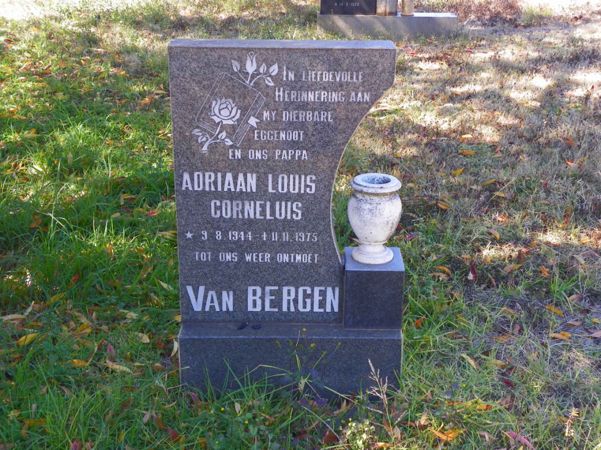 BERGEN Adriaan Louis Corneluis, van 1944-1975