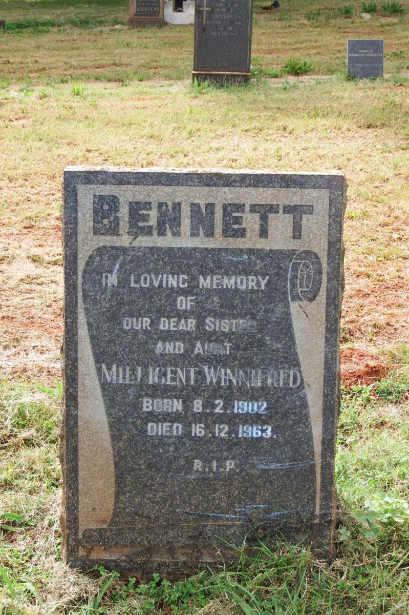 BENNETT Millicent Winnifred 1902-1963