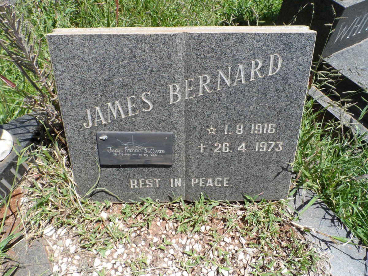 BERNARD James 1916-1973 :: SULLIVAN Jean Frances 1930-2012
