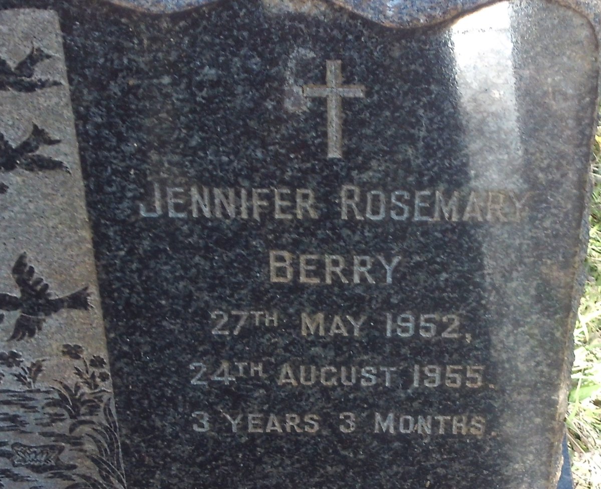 BERRY Jennifer Rosemary 1952-1955