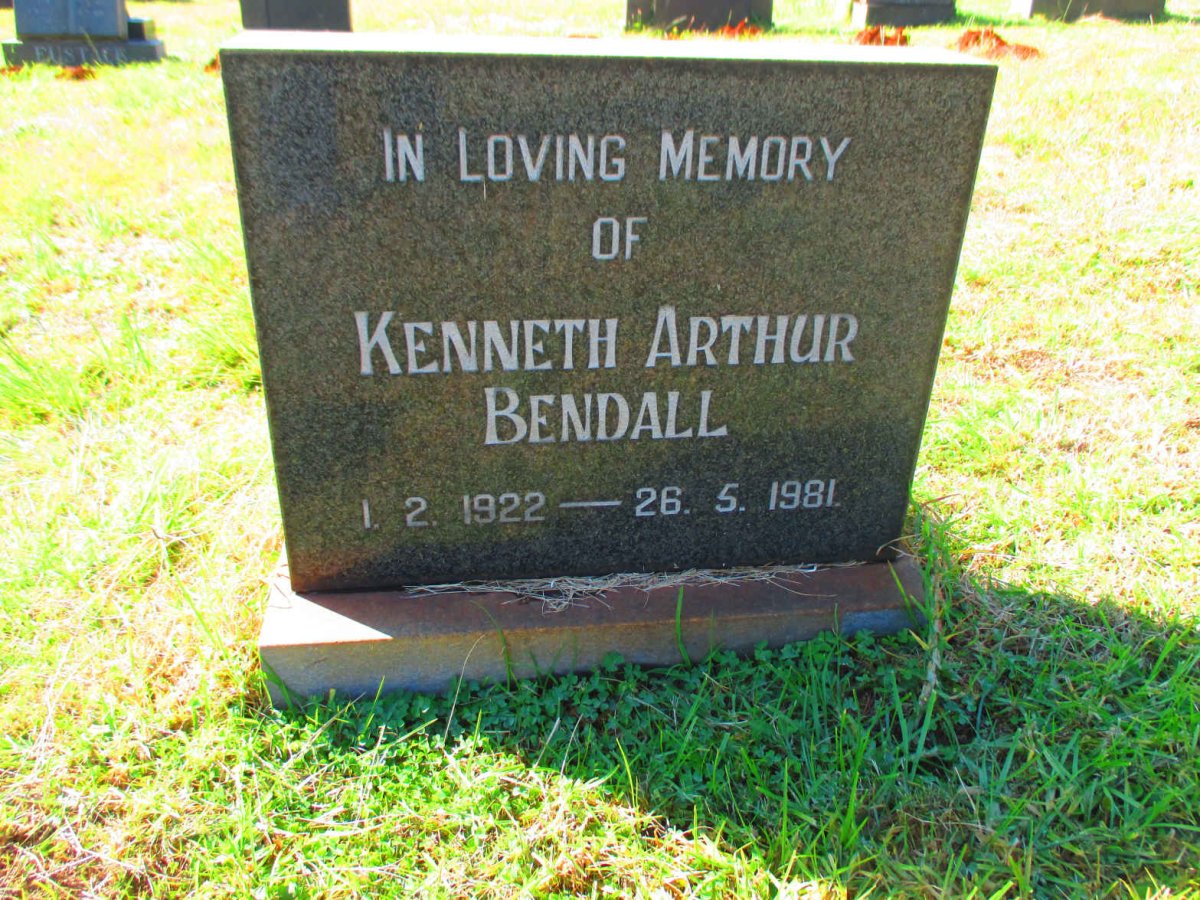 BENDALL Kenneth Arthur 1922-1981