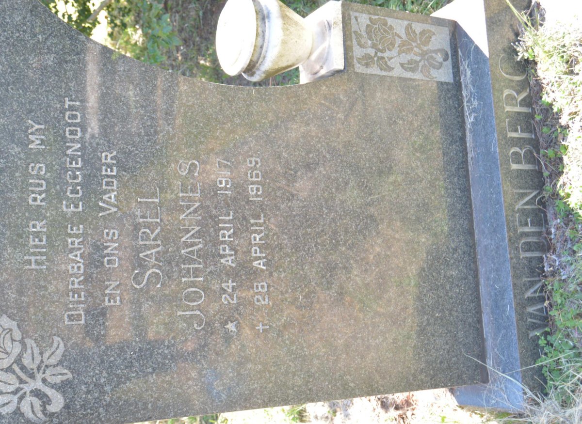 BERG Sarel Johannes, van den 1917-1969