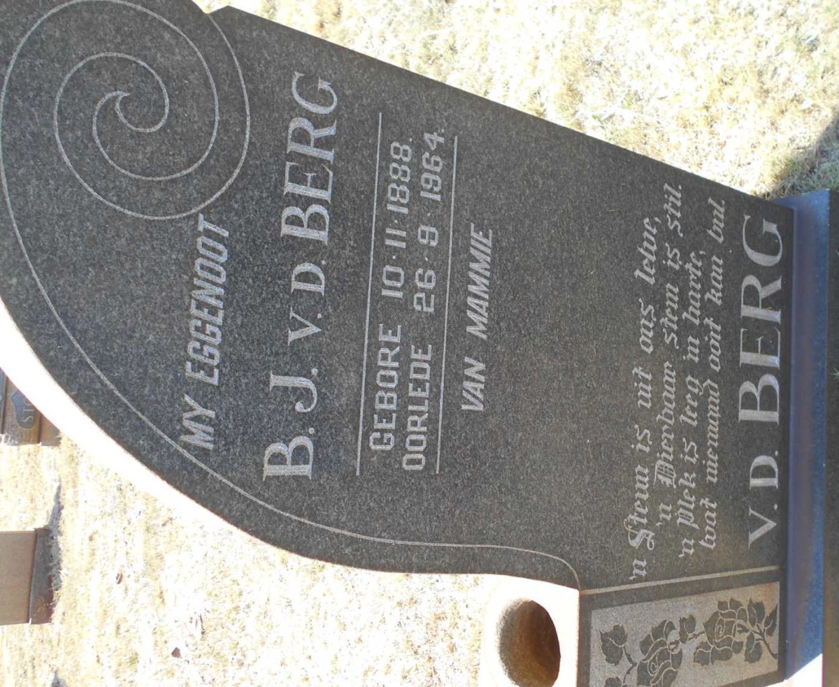 BERG B.J., v.d. 1888-1964