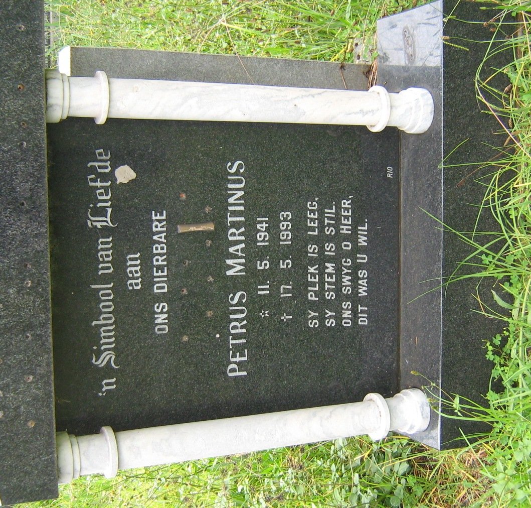 BERG Petrus Martinus, v.d. 1941-1993