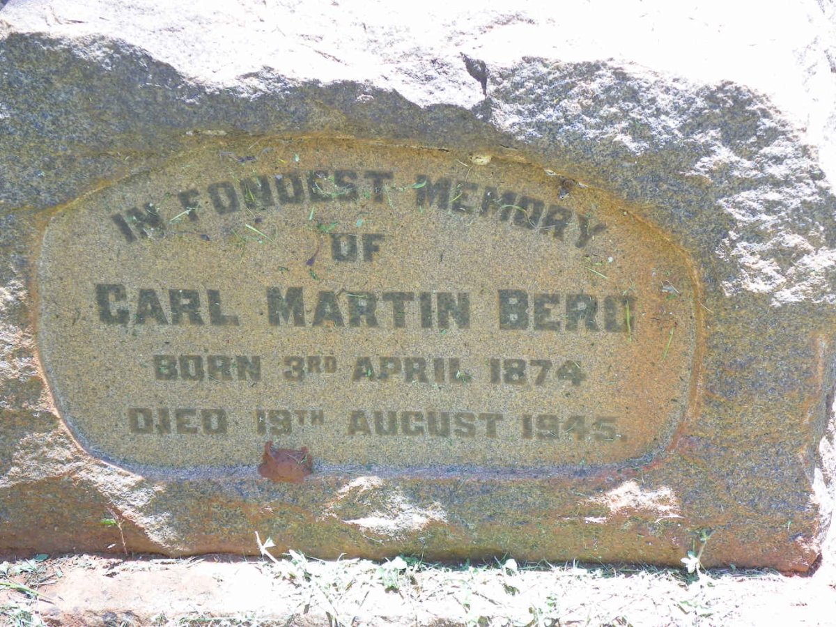 BERG Carl Martin 1874-1945