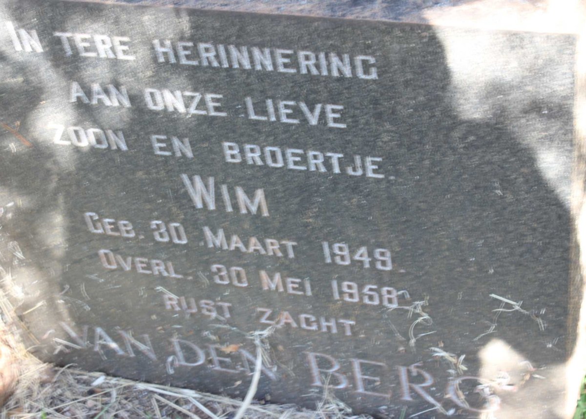 BERG Wim, van den 1949-1958