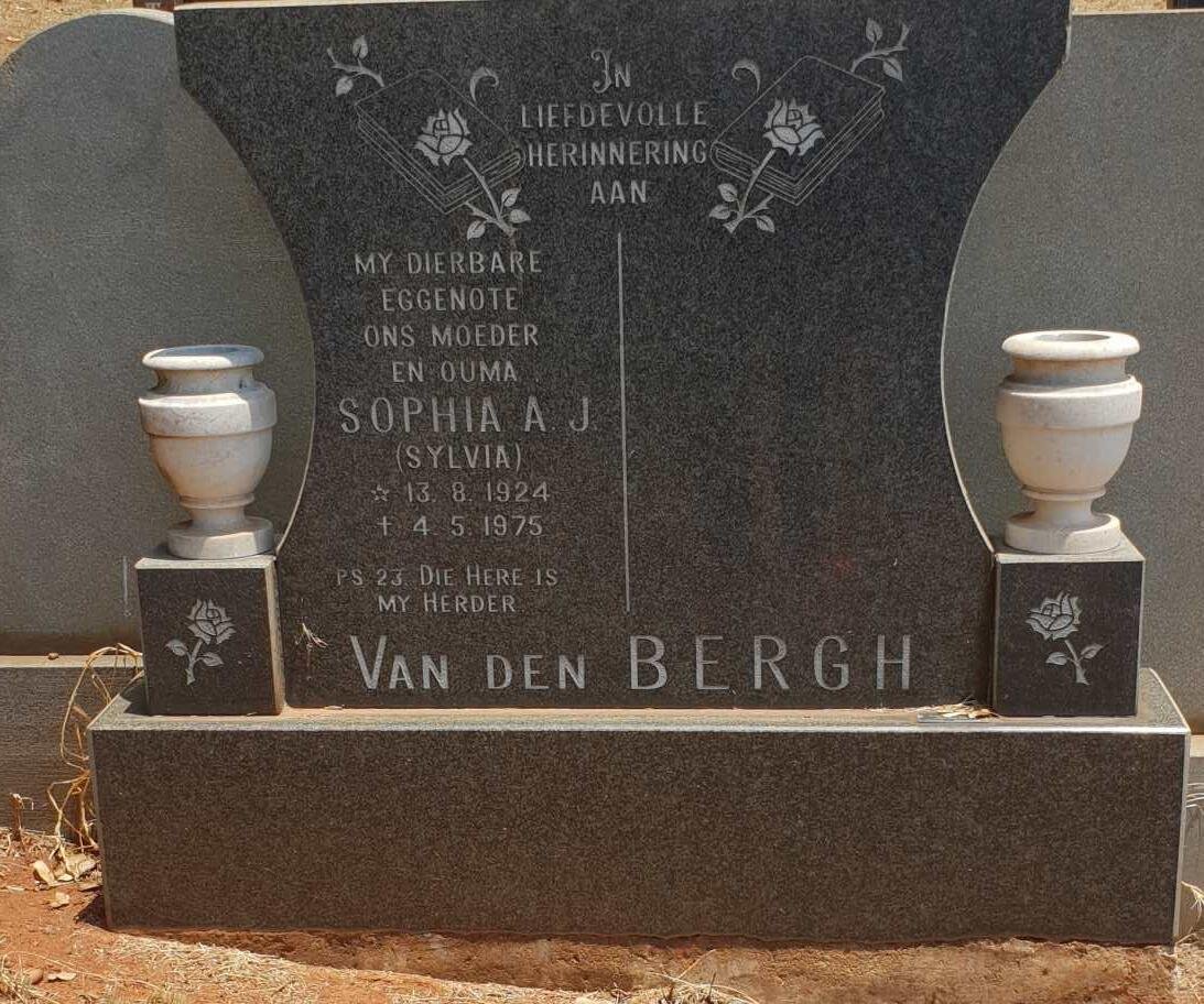 BERGH Sophia A.J., van den 1924-1975