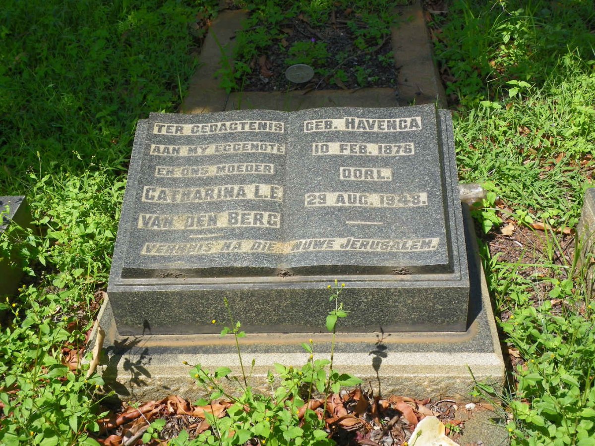 BERG Catharina L.E., van den nee HAVENGA 1876-1948