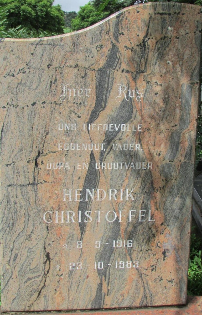 BERG Hendrik Christoffel, van den 1916-1983