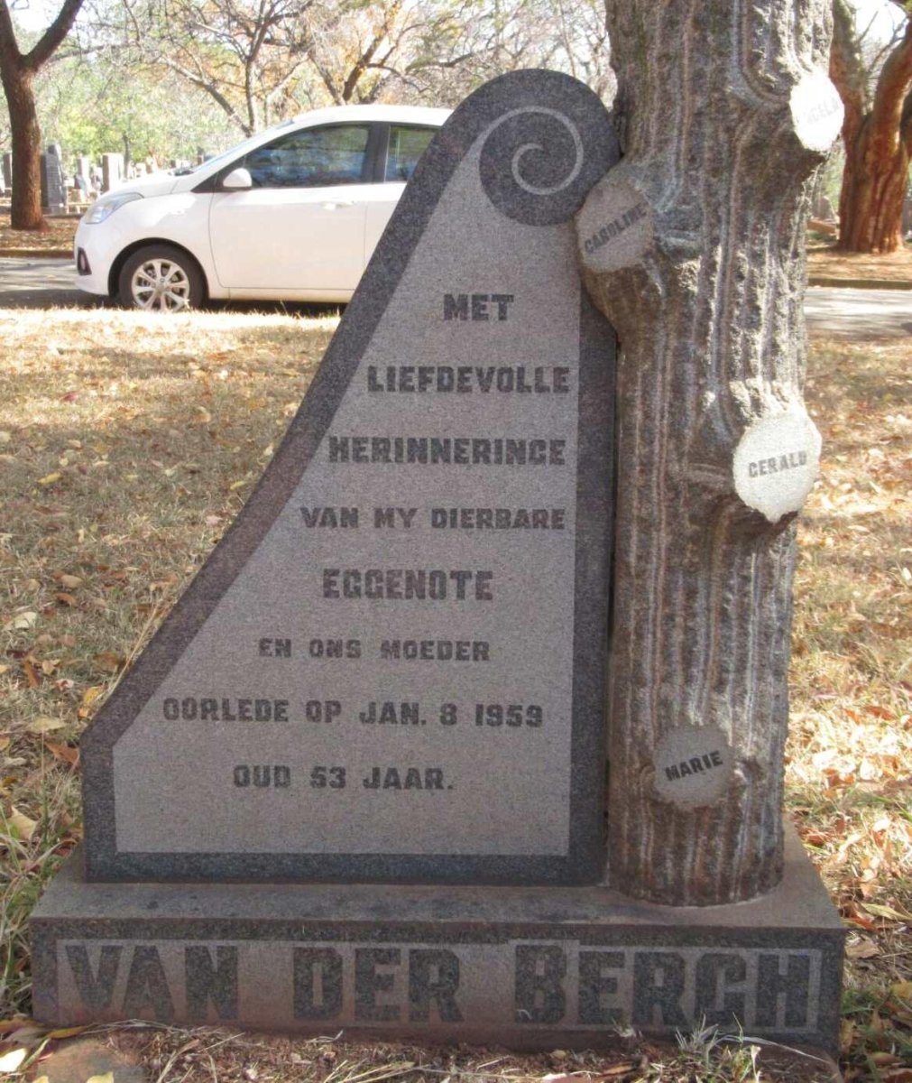 BERGH, van der -1959