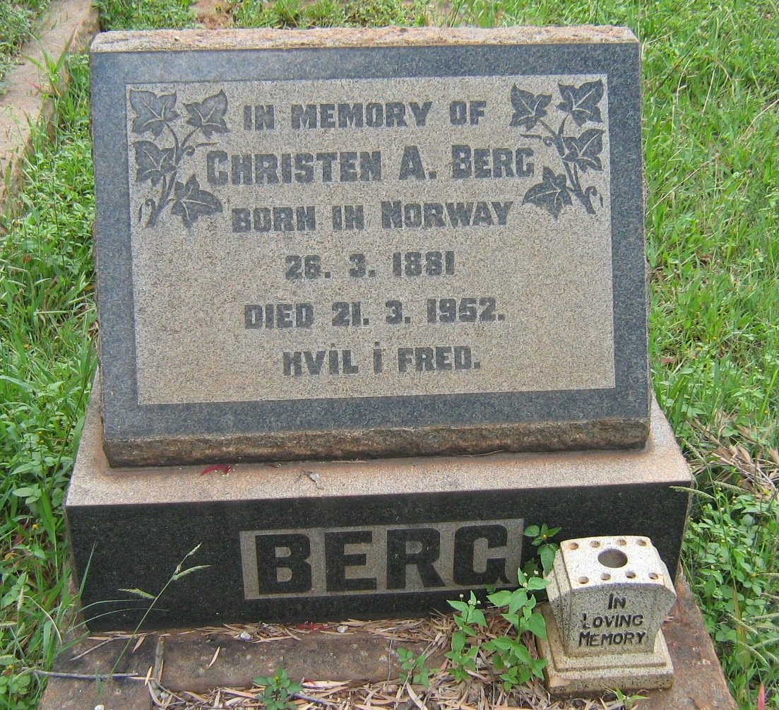 BERG Christen A. 1881-1952