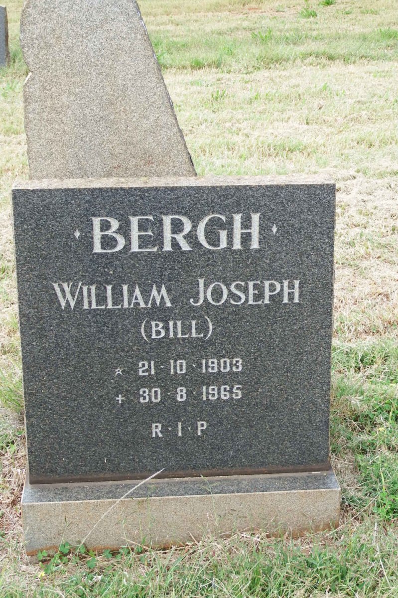 BERGH William Joseph 1903-1965