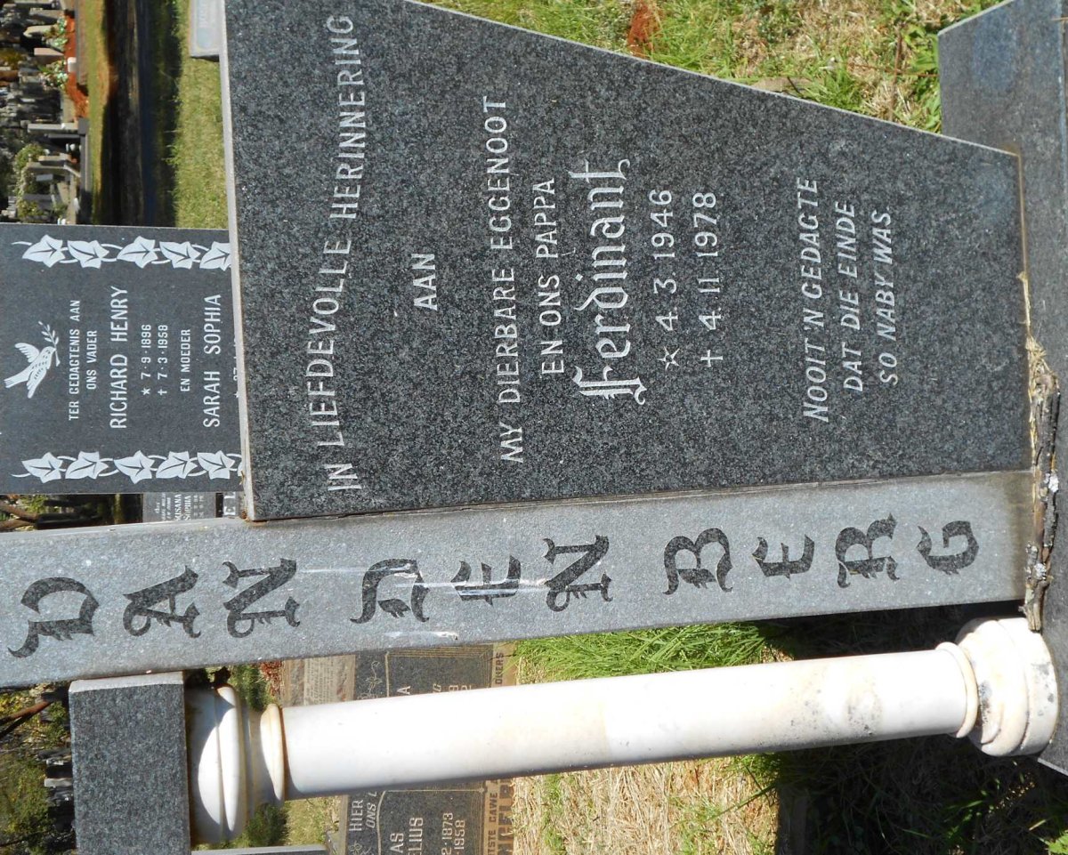 BERG Ferdinant, van den 1946-1978