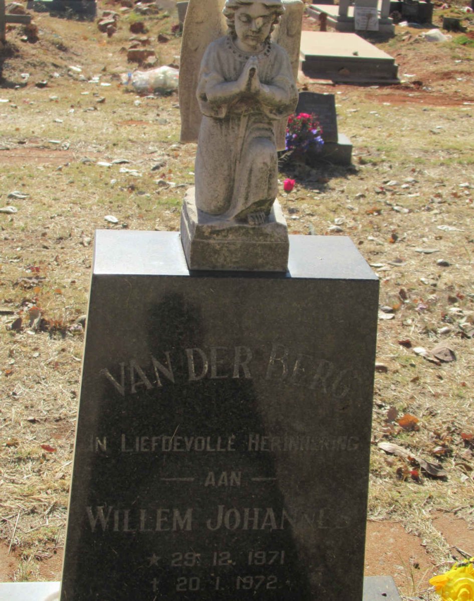 BERG Willem Johannes, van der 1971-1972