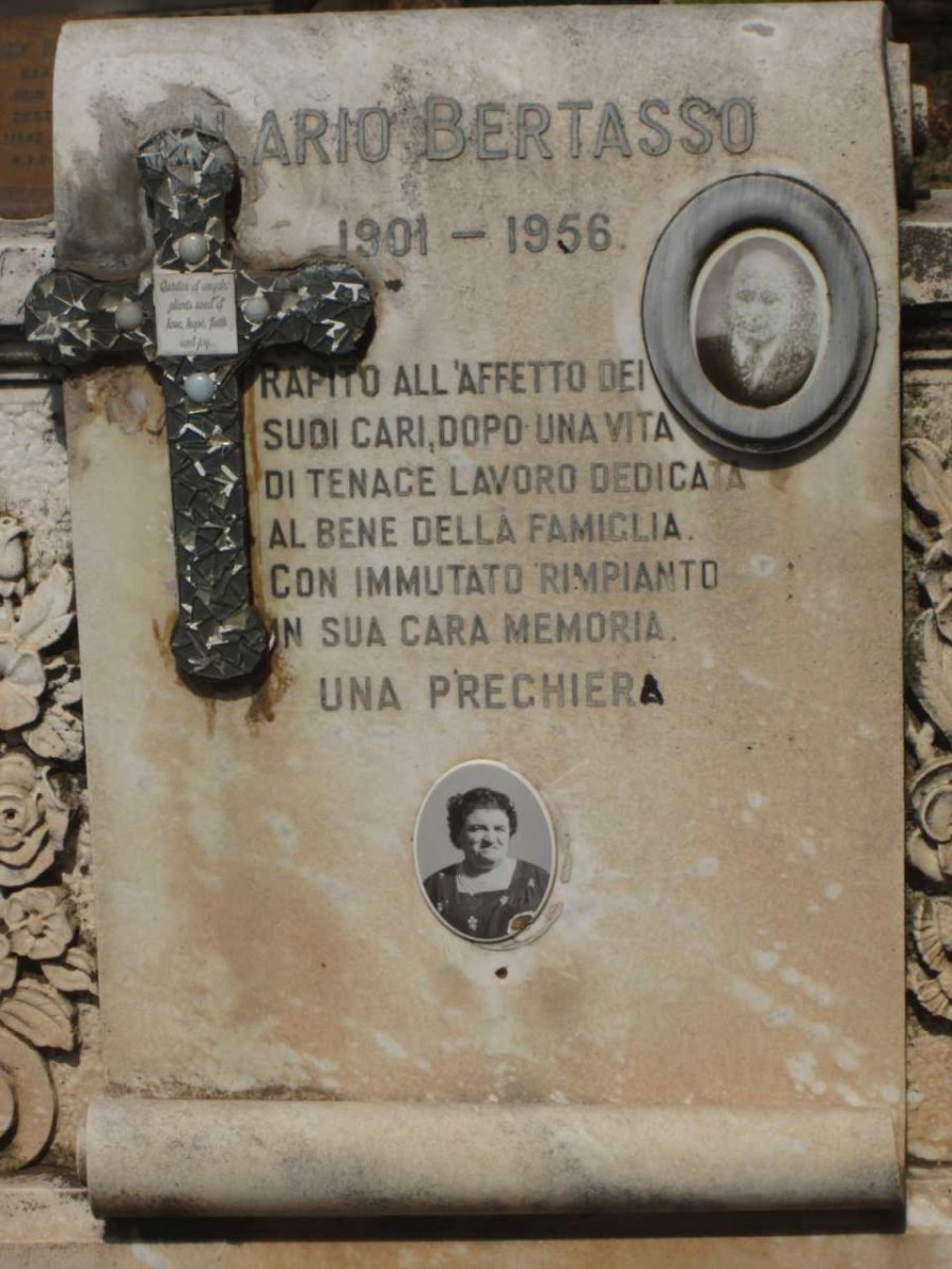 BERTASSO Illavio Battista 1901-1956 &amp; Natalina 1903-1971