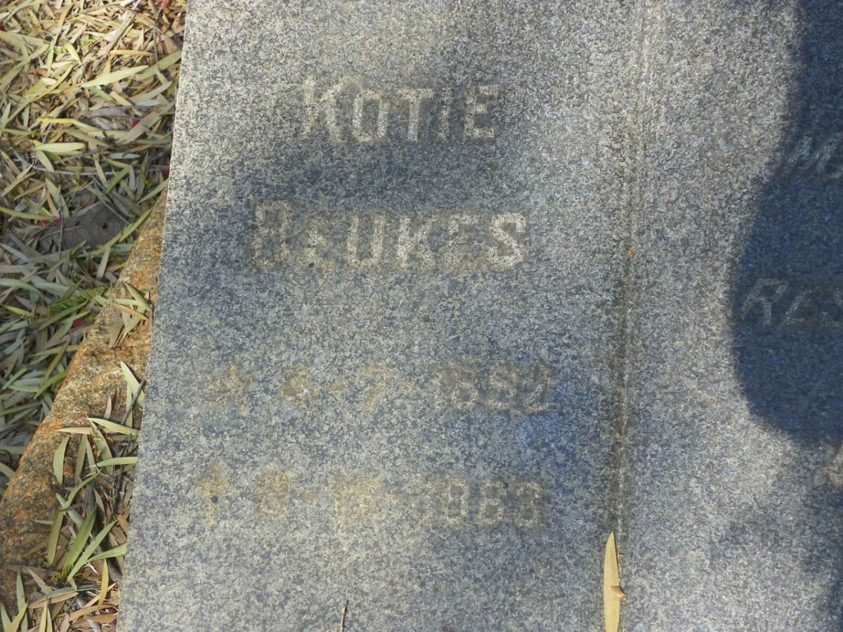BEUKES Johannes A. -1943 &amp; Kotie 1892-1963