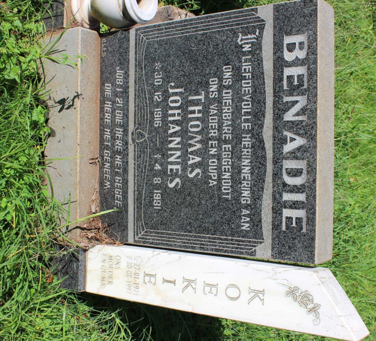 BENADIE Thomas Johannes 1916-1981