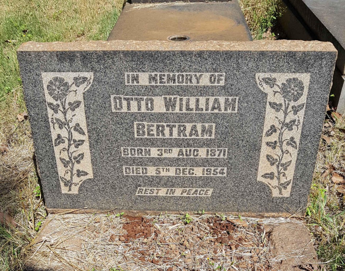 BERTRAM Otto William 1871-1954