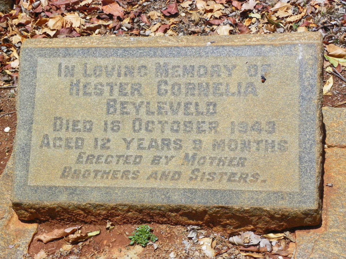 BEYLEVELD Hester Cornelia -1943