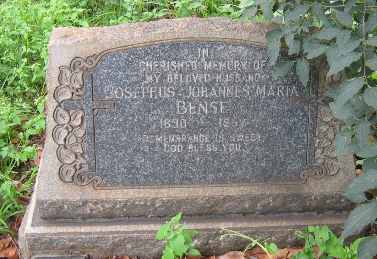 BENSE Josephus Johannes Maria 1890-1952