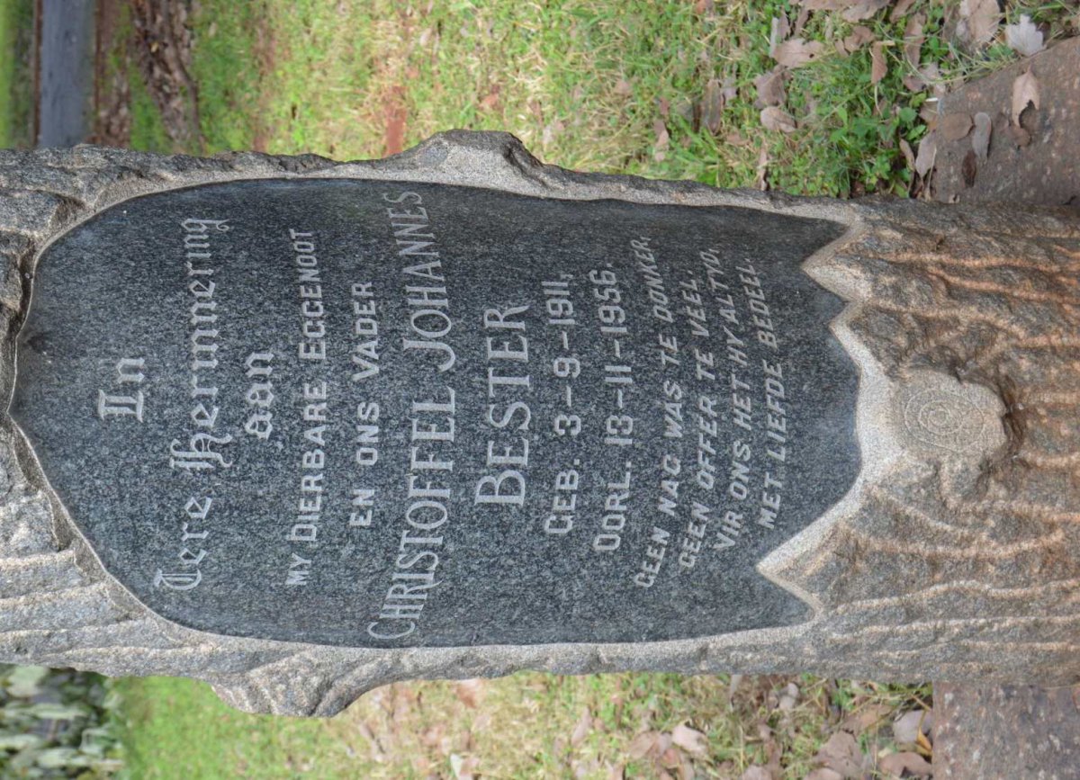 BESTER Christoffel Johannes 1911-1956