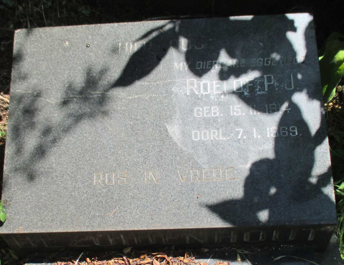 BEZUIDENHOUT Roelof P.J. 1914-1969