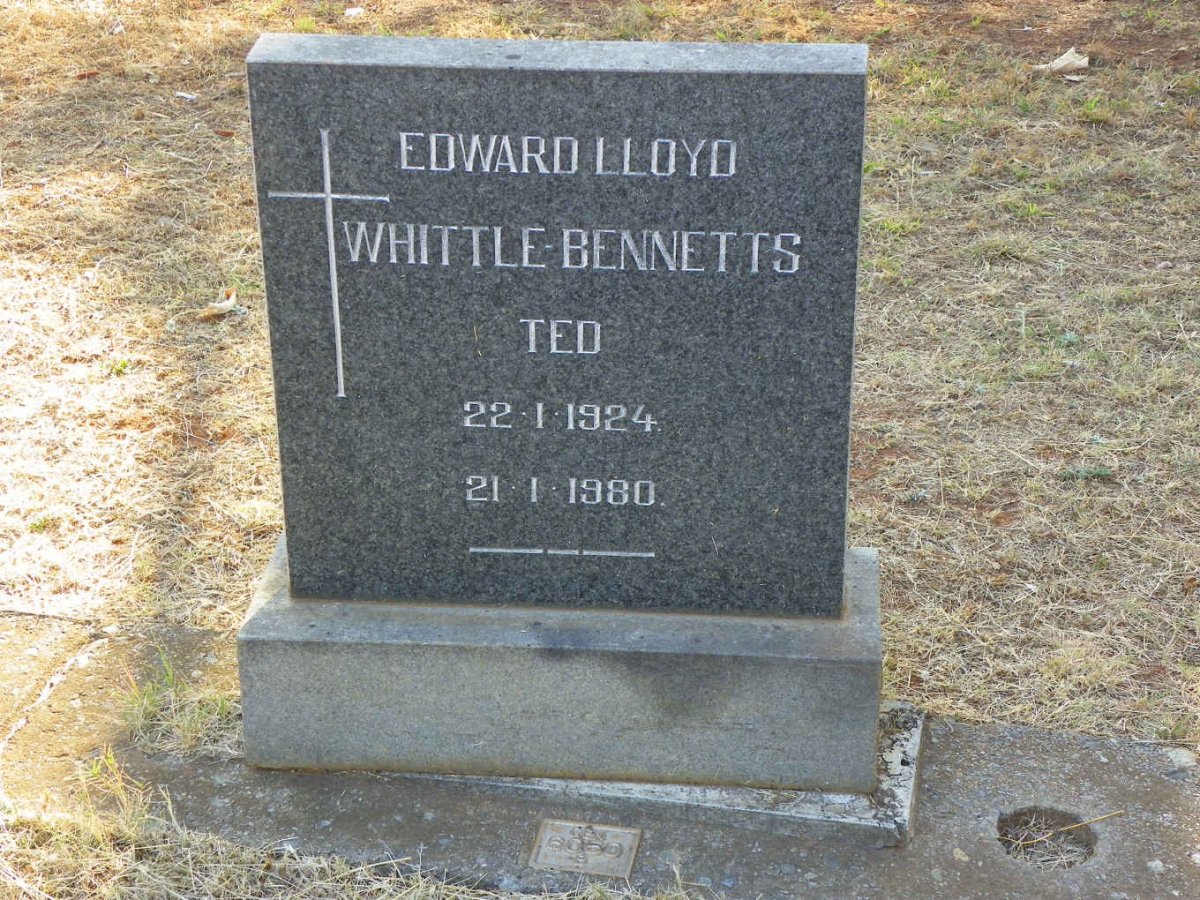 BENNETTS Edward Lloyd, WHITTLE 1924-1980