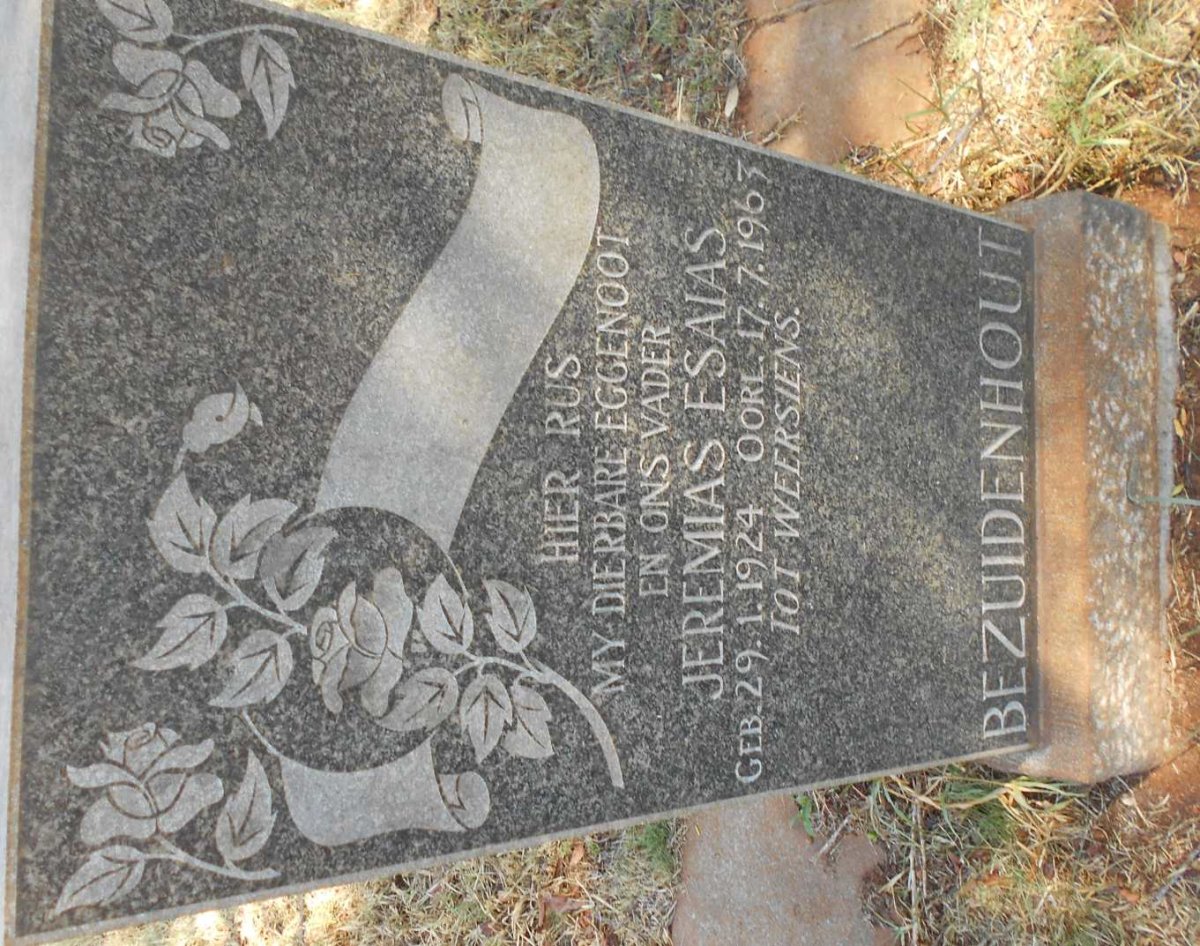 BEZUIDENHOUT Jeremias Esaias 1924-1963