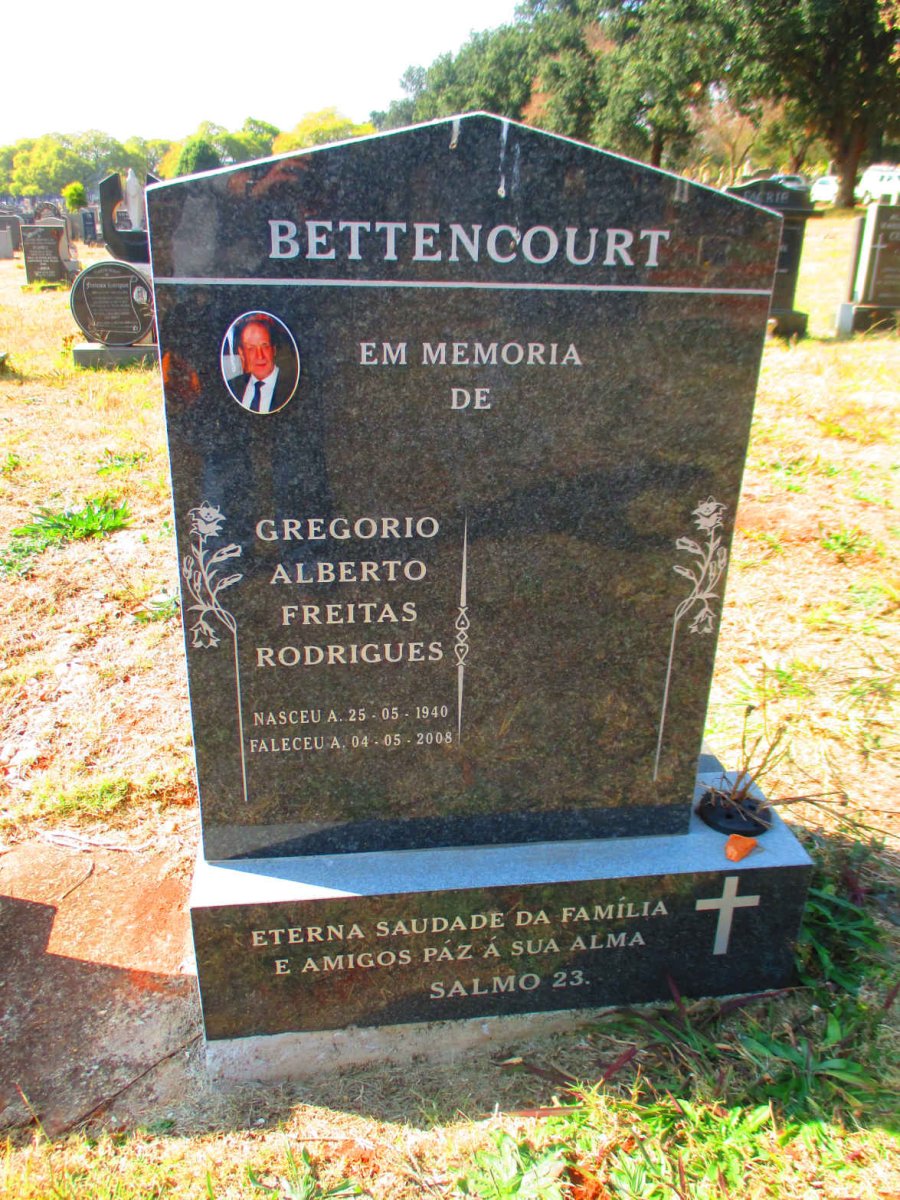 BETTENCOURT Gregorio Alberto Freitas Rodrigues 1940-2008