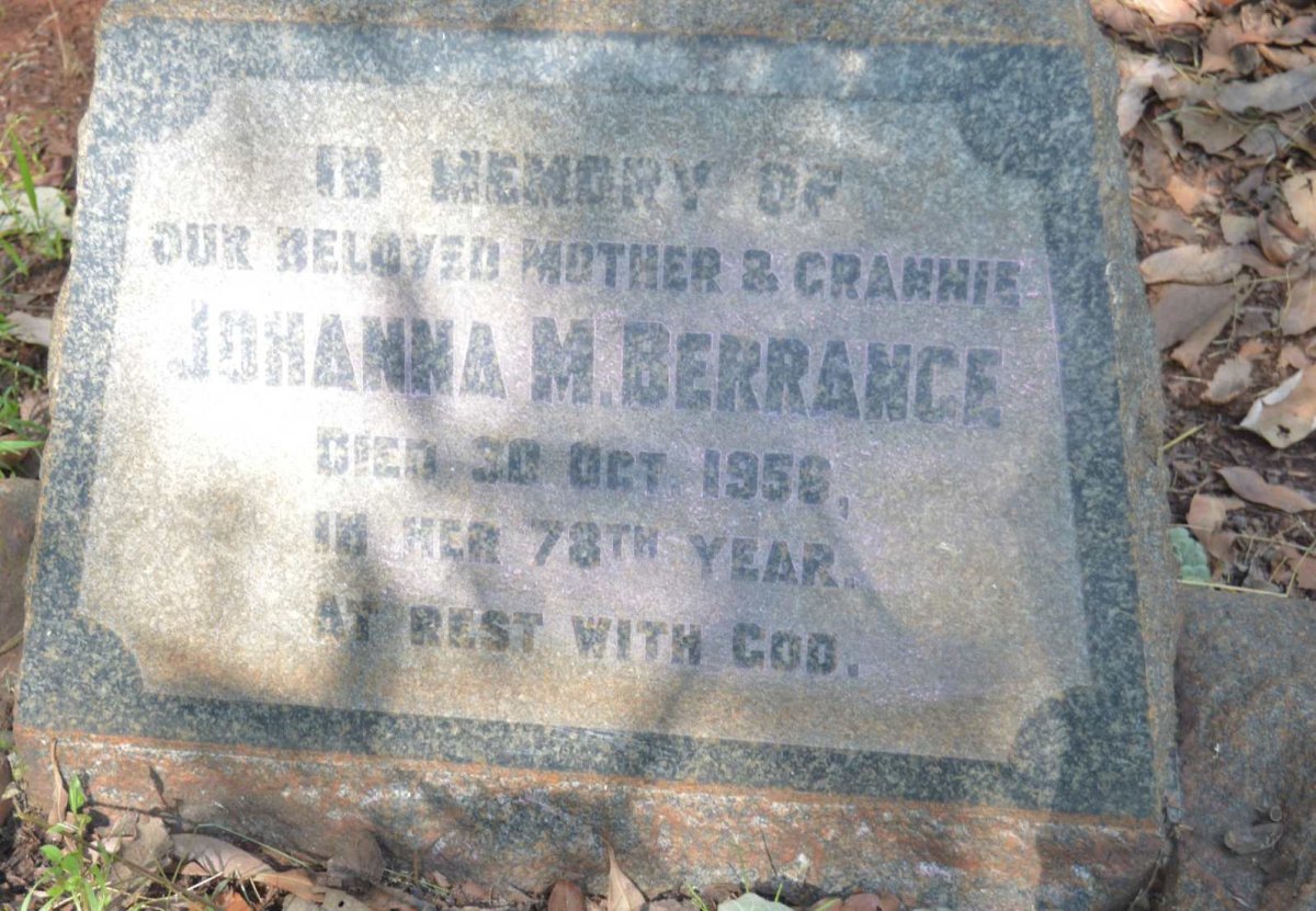 BERRANGE Johanna M. -1956