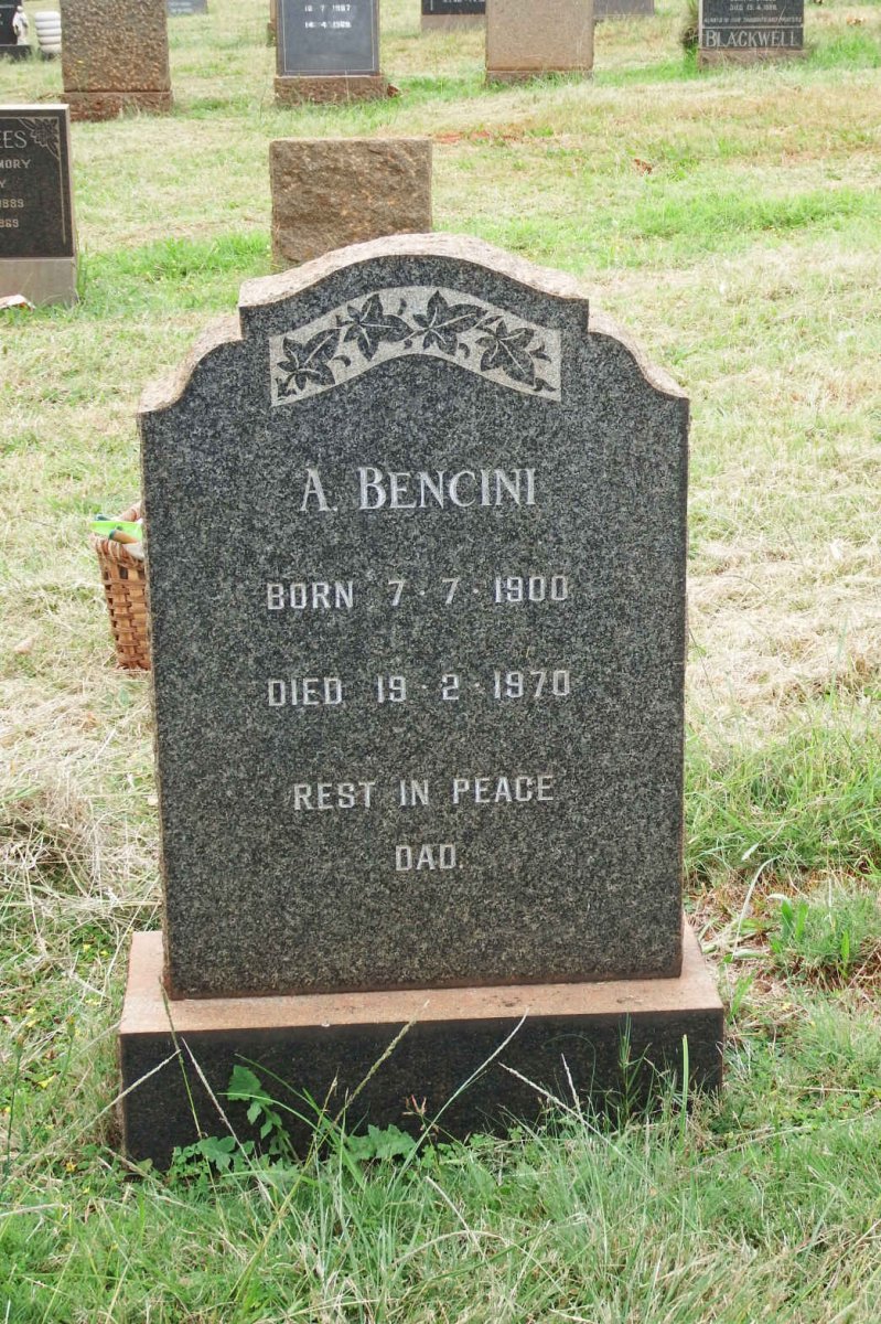 BENCINI A. 1900-1970