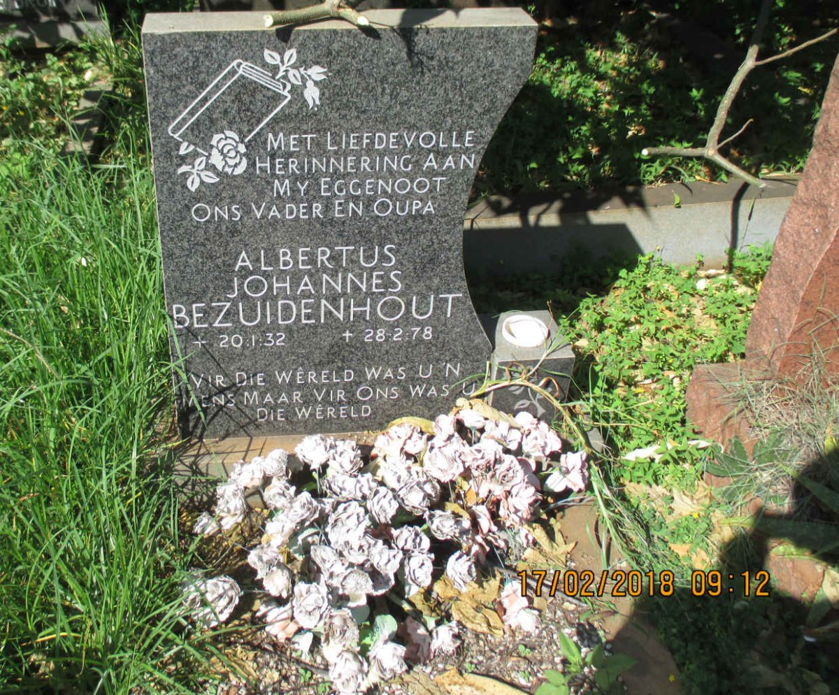 BEZUIDENHOUT Albertus Johannes 1932-1978