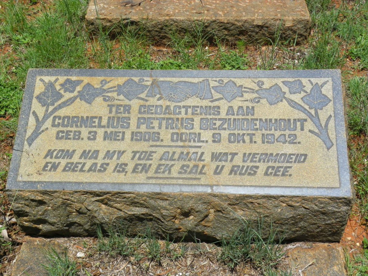 BEZUIDENHOUT Cornelius Petrus 1906-1942