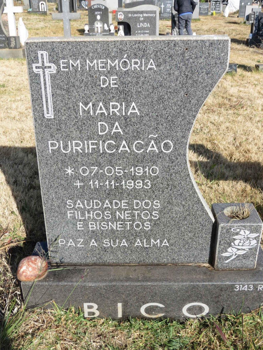 BICO Maria da Purificacão 1910-1993