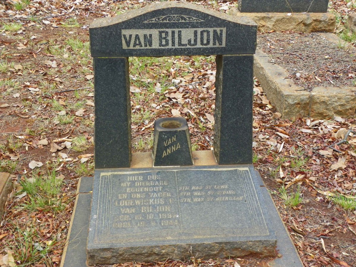 BILJON Lodewickus, van 1897-1944
