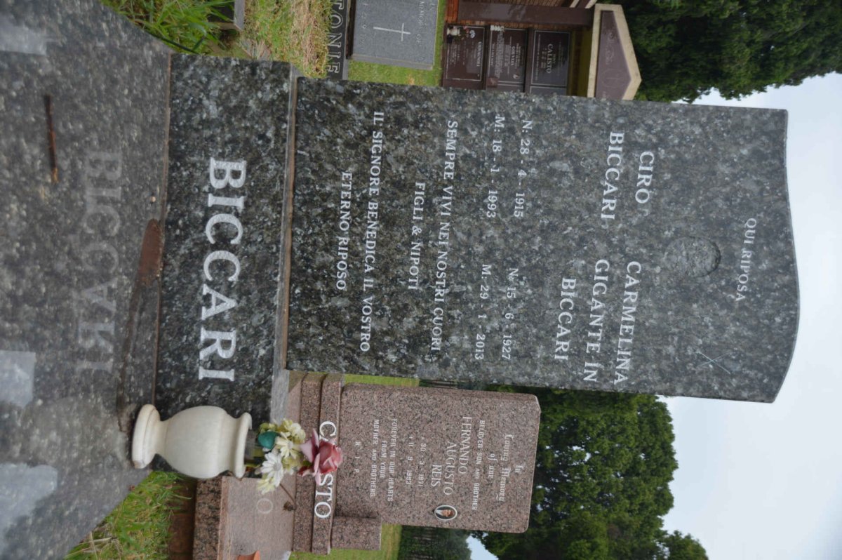 BICCARI Ciro 1915-1993 &amp; Carmelina Gigante 1927-2013
