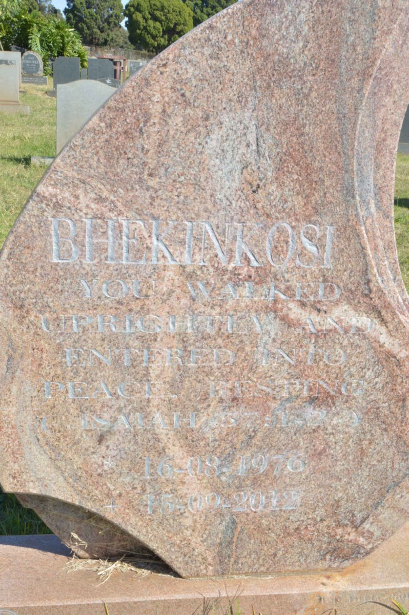 BHEKINKOSI ? 1976-2012