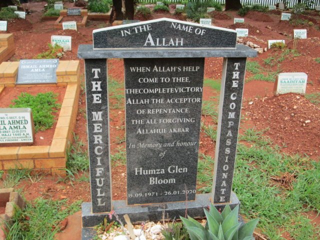 BLOOM Humza Glen 1971-2020
