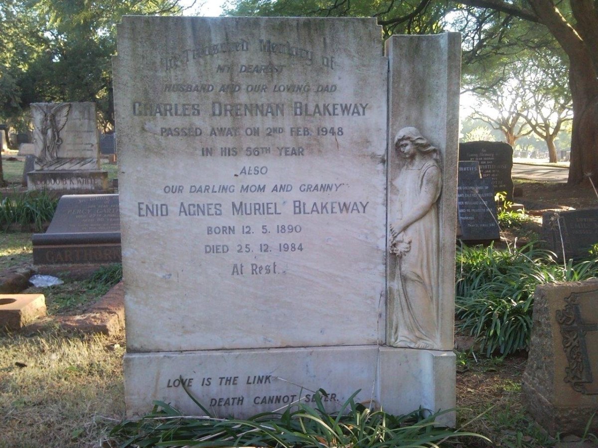 BLAKEWAY Charles Drennan -1948 &amp; Enid Agnes Muriel 1890-1984