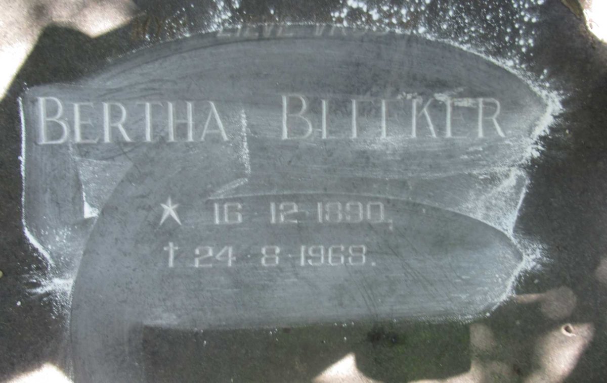 BLEEKER Bertha 1890-1968