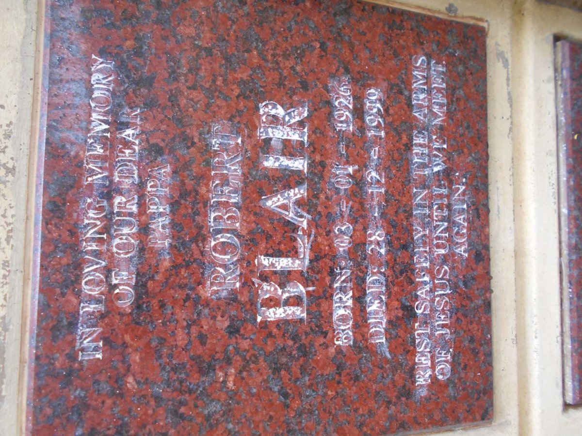 BLAIR Robert 1926-1999
