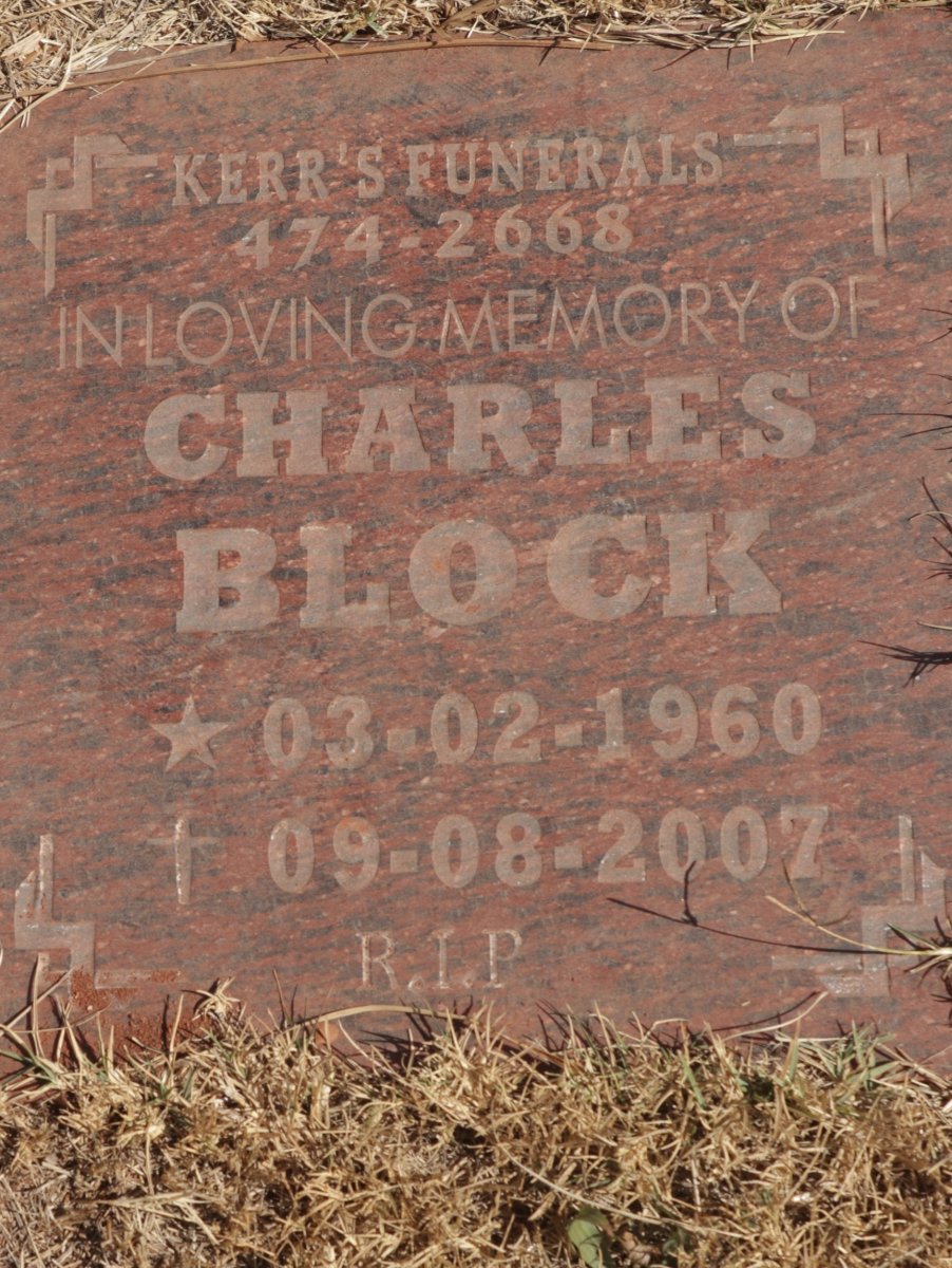 BLOCK Charles 1960-2007